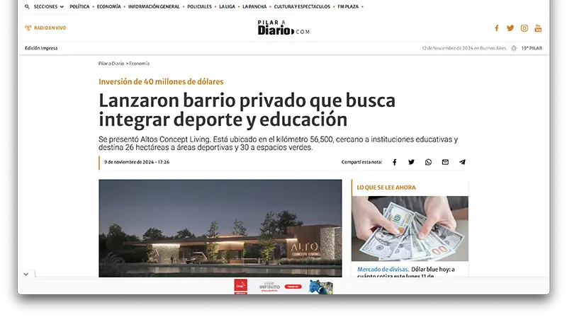 Altos Concept Living - Pilar a Diario